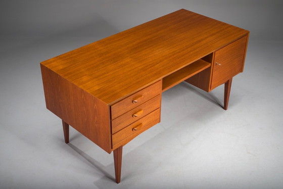 Image 1 of Mid-Century Modern Teak Chefschreibtisch, Deutschland, 1960er Jahre