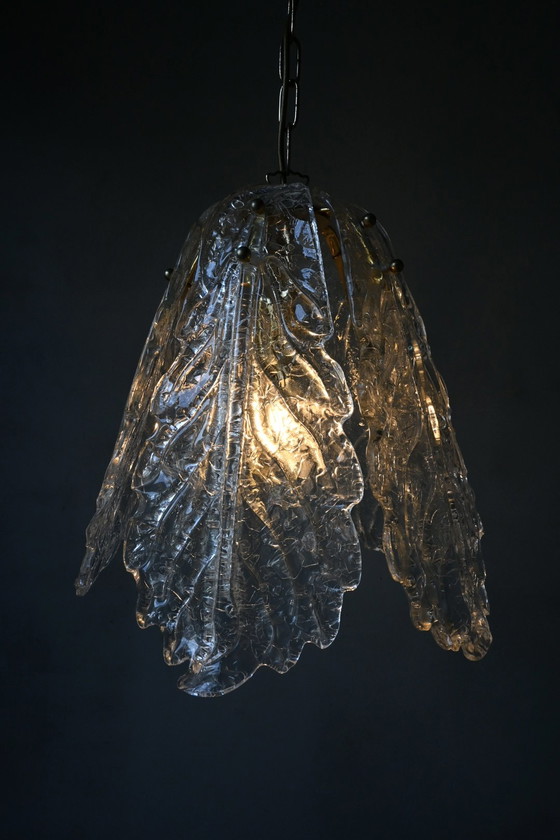 Image 1 of Lámpara de araña italiana Sylcom Light de cristal de Murano.