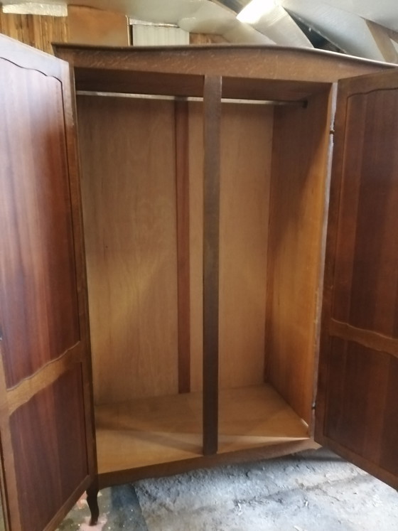 Image 1 of Vintage eiken kledingkast 