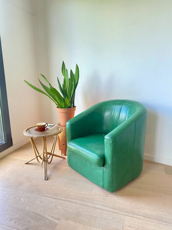 Image 1 of Fauteuil vert vintage