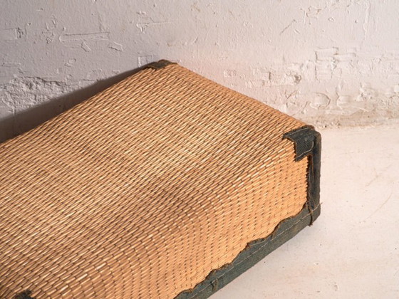 Antique kōri trunk in willow wicker – Japan, circa 1920. Set of two – Storage cabinet, Leather, Wood (photo 13 of 40)