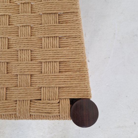 4 Vintage eetkamerstoelen naar Cees Braakman SB09 met nieuw papercord – Rattan, Wood (photo 5 of 6)