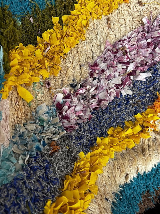 Image 1 of Moroccan Vintage Beni ourain Wool Rug 80x180 cm, Berber Moroccan Carpet