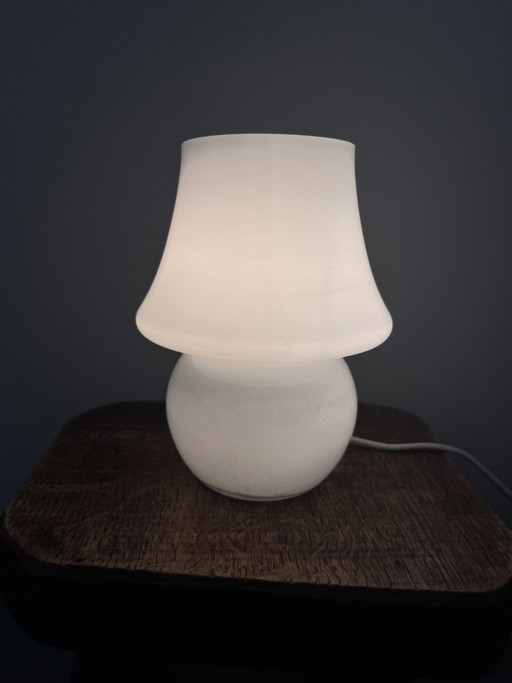 Vintage stijl opaline glazen paddenstoel tafellamp – Space Age silhouet – tafellampen, Glass (photo 2 of 8)