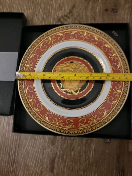 Versace Rosenthal Medusa Rood Bord 18cm – Tafelwaar, Porcelain (photo 4 of 5)