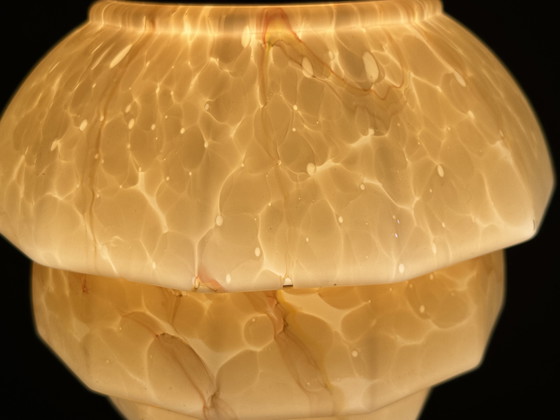 Image 1 of Lampada a sospensione marmorizzata Art Déco