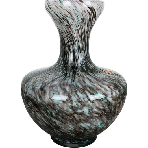 Vase vintage d'Opaline Florence, Italie 1970