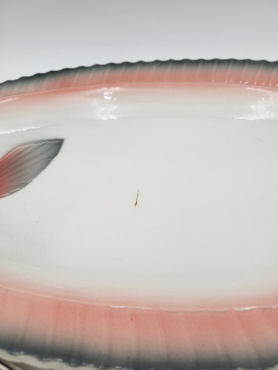 Image 1 of Service À Poisson En Porcelaine Vintage Digoin