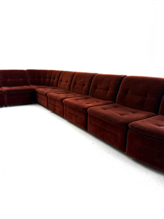 Divano modulare vintage 9 pezzi, Laauser ‘80 – Divani modulari, Cromo, Legno (photo 9 of 15)