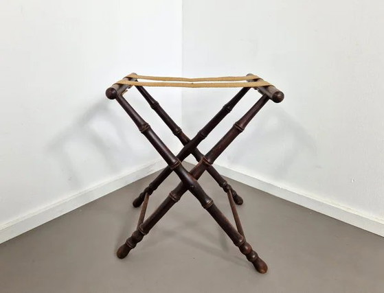 Klappbarer Gepäckträger | Faux Bambus | 1910, Kleiderständer (Foto 4 von 9)