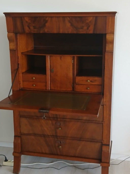 Scrivania da segretaria in stile Impero olandese/Biedermeier