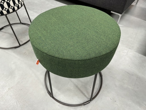 Jess Design Cody Poef groen stof