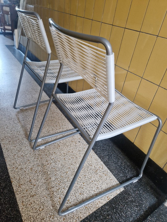 Image 1 of Set di 2 sedie vintage IKEA "Melker" Spaghetti - Lisa Norinder (anni '90) Design classico