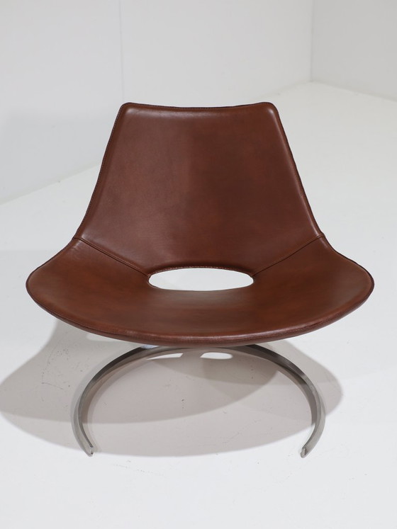Scimitar Chair IS63 Fabricius and Kastholm Ivan Schlechter – Fabricius en Kastholm, Armchairs, Metal, Leather (photo 3 of 15)