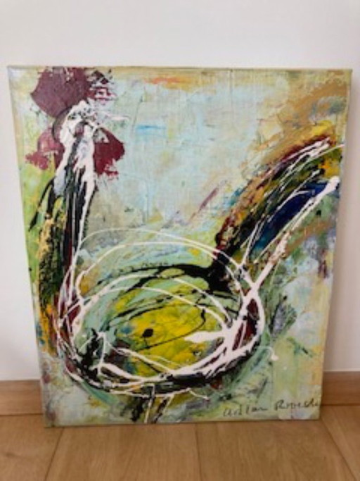 Twee schilderijen Adjan Broeders 50 x 60