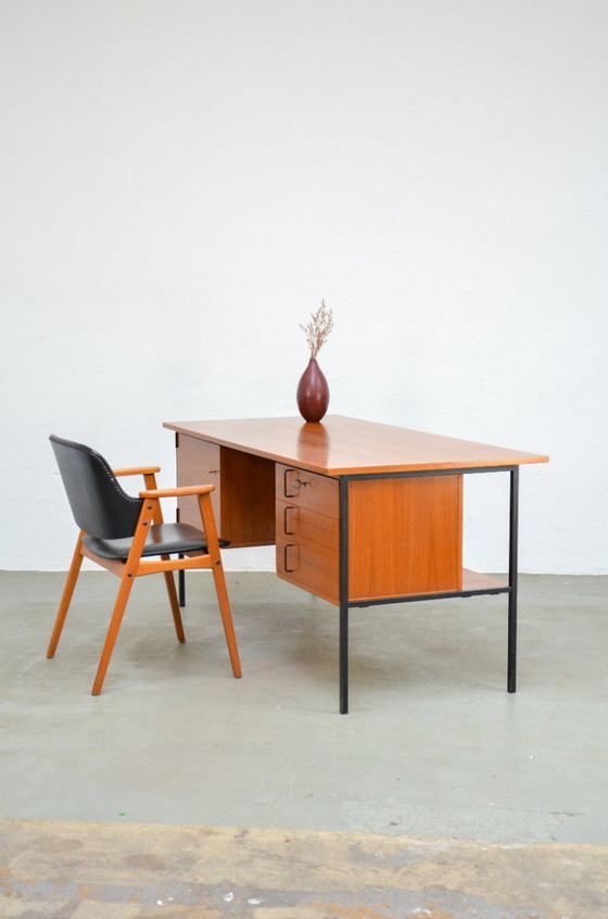Image 1 of Scrivania vintage REGO di Günter Renkel, ufficio in teak di metà secolo, anni '70.