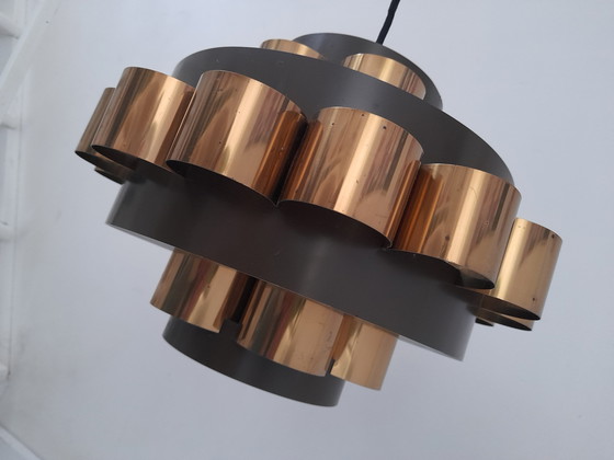 Image 1 of Suspension danoise en cuivre Werner Schou 70s
