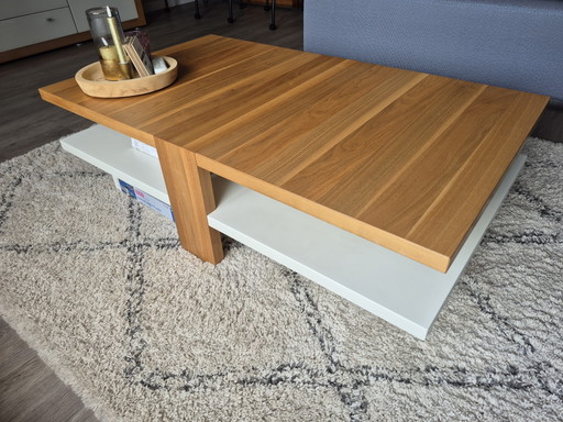 Hülsta Xelo Design Coffee Table – Walnut Wood & White