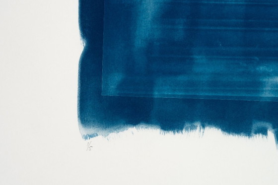 Wondering, Original Photography 1976 / Cyanotype 2026, Paper, Blue (photo 4 of 7)
