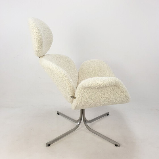 Image 1 of Big Tulip vintage wollen fauteuil van Pierre Paulin voor Artifort, 1959