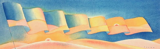 Jean Michel FOLON Der Anbruch eines Jahres, Siebdruck, 1999