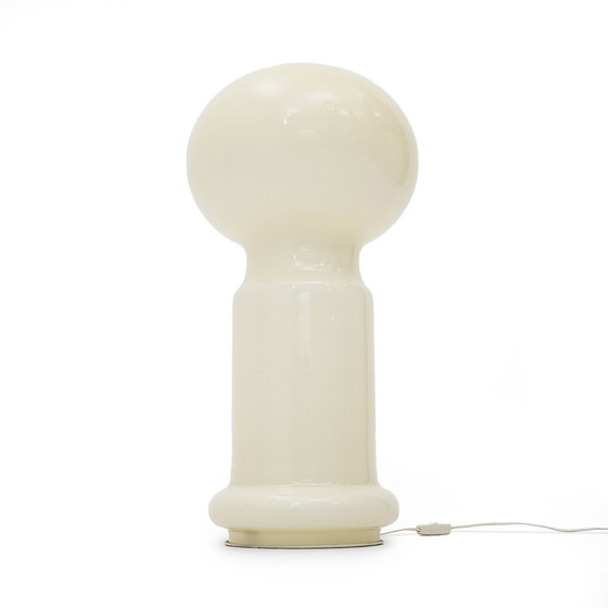 Image 1 of White glass table lamp, 1970s