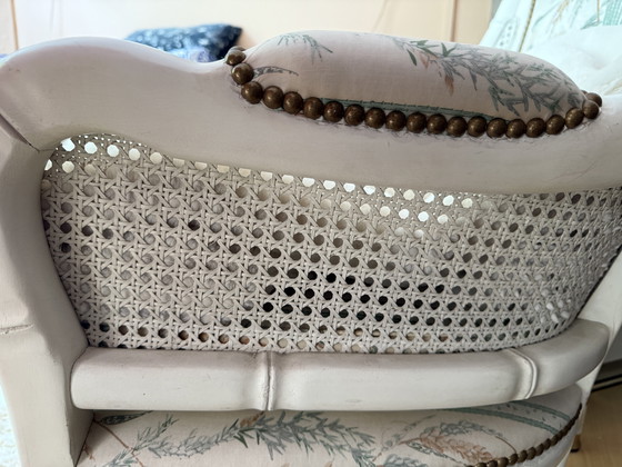 Image 1 of Faux Bamboe Giorgetti stijl met webbing