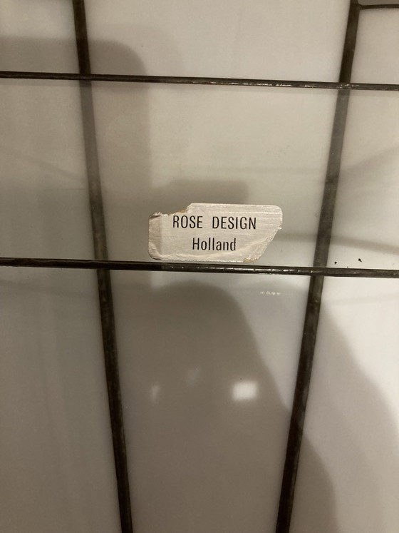 Vintage wall light by Rose Design, Glass, Metal, White (photo 3 of 5)