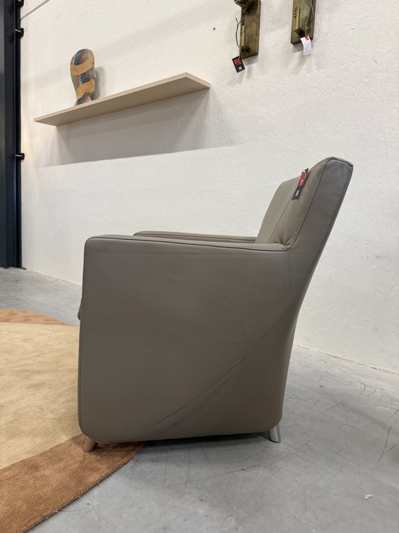 Image 1 of Leolux Dolcinea Sessel, graues Leder