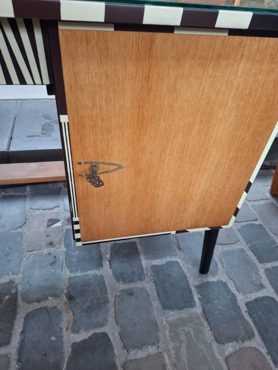 Image 1 of Beautiful vintage low oak desk