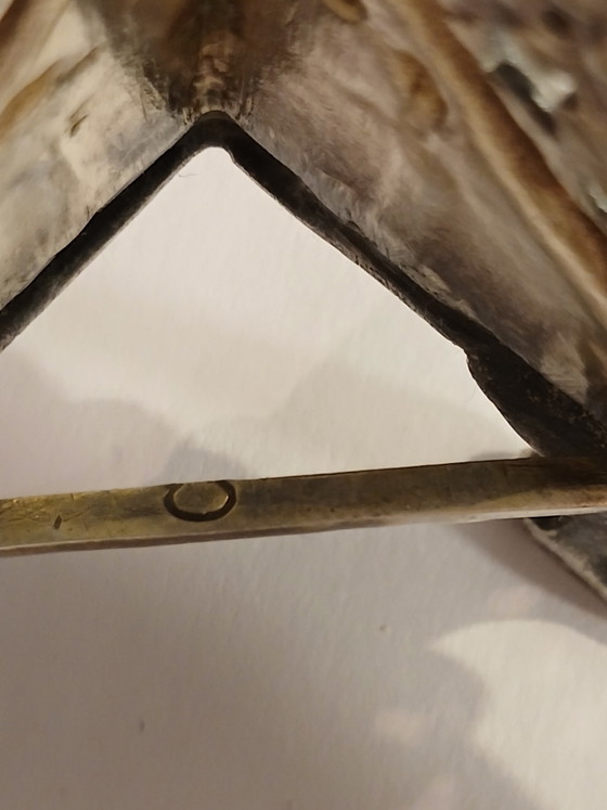 Ancien Carré Art Nouveau Argent Massif Wolfers Frères N. Goldschmidt 1900 – Tirages d'art, Silver (photo 13 of 15)