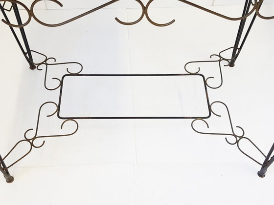 Image 1 of TABLE FORMICA PIQUE COEUR TREFLE CARREAU 1950 VINTAGE 50S ROCKABILLY 50'S