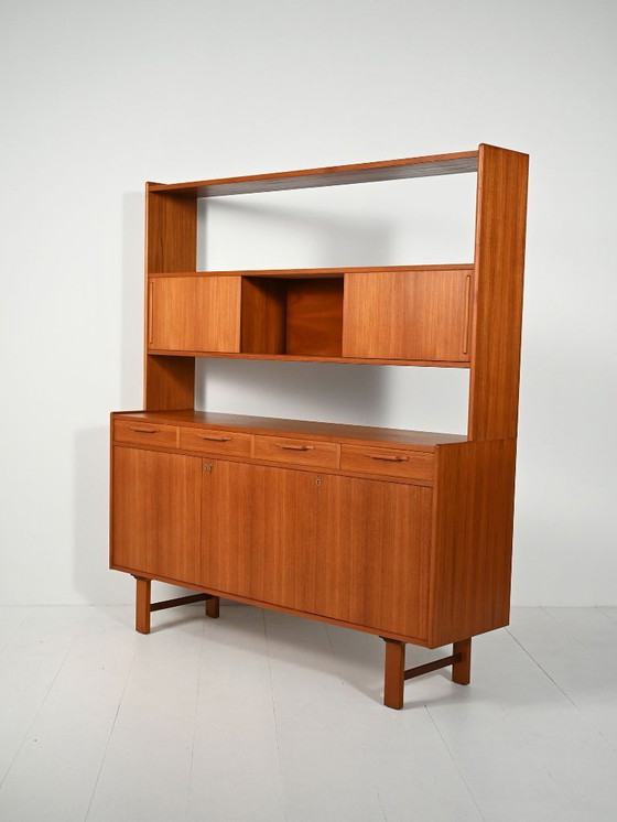 Image 1 of Sideboard with teak bookcase, 1960s