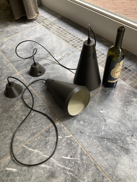 Image 1 of 2x lampade a sospensione Philips vintage (design Louis Kalff) 1957