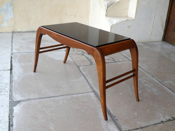 Tavolino da caffè in faggio e opalina nera, 1950 – Tavolini da caffè, Mid Century Modern (photo 5 of 9)