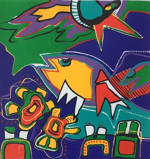 « Laisse faire ». Sérigraphie de Marianne Naerebout