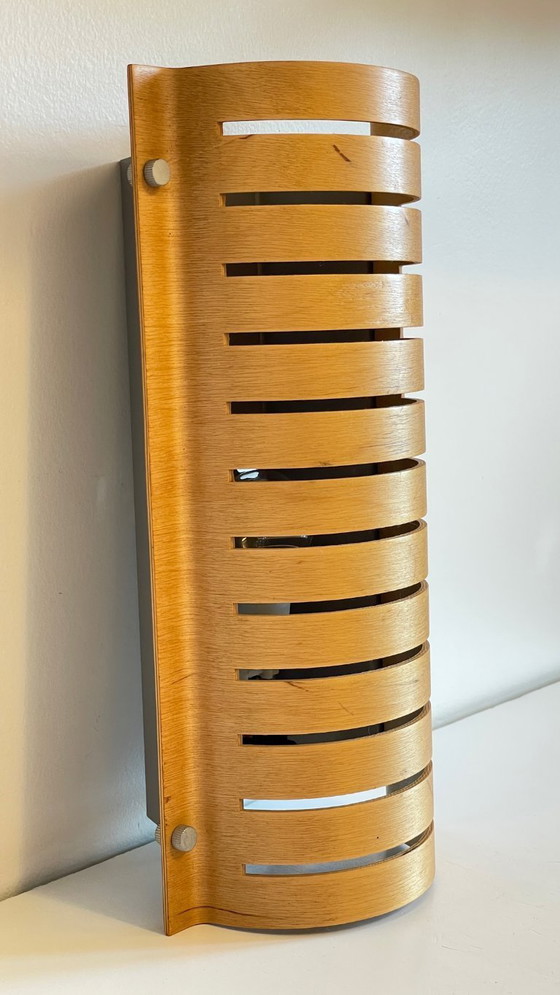 Image 1 of Vintage Ikea Bent Wood Wall Sconce