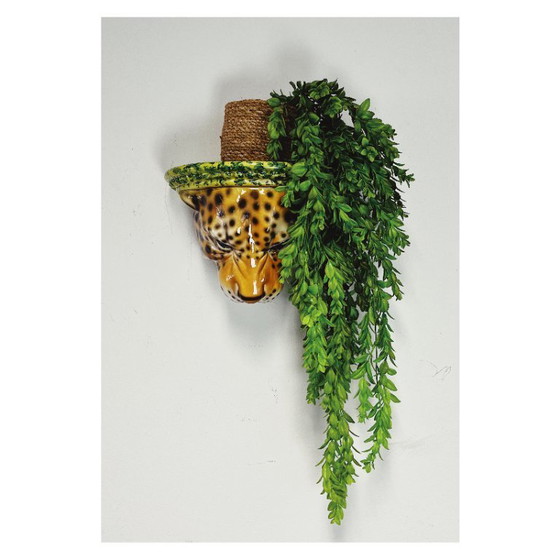 Image 1 of Étagère murale en céramique léopard