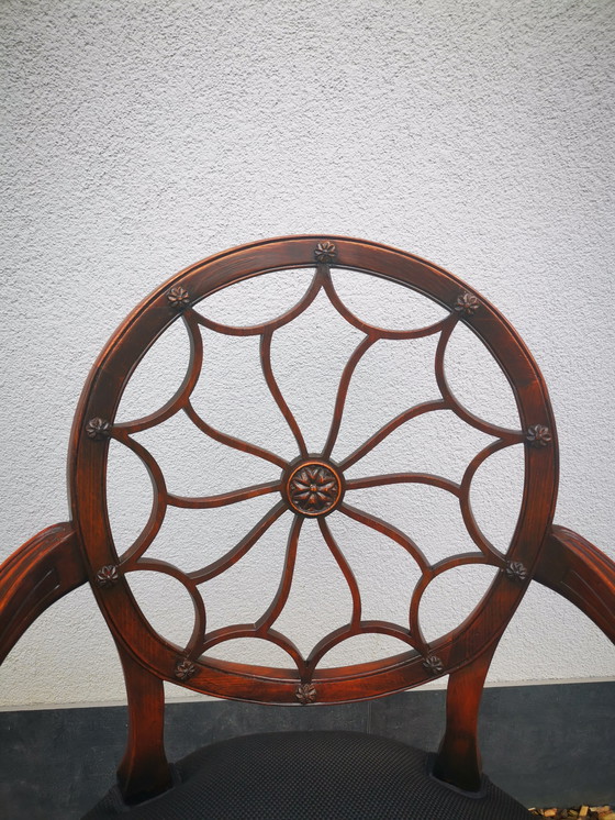 Image 1 of 5X Heppelwhite Style Spiderweb Chairs