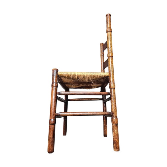2 x Art Deco Rush Chair / Amsterdam School / Jac Levee / Mid-Century – Dining chairs (photo 14 of 21)