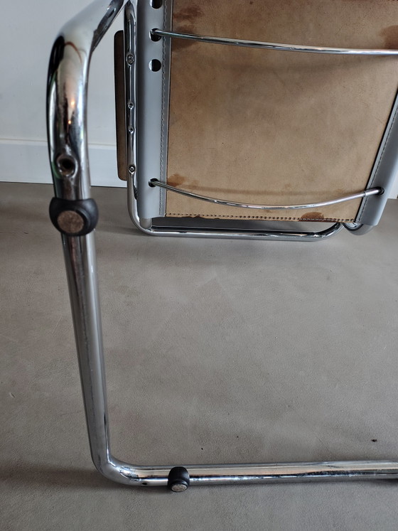 1x Slede Stoel S34 – Stoelen / fauteuils, Leather, Metal (photo 13 of 15)
