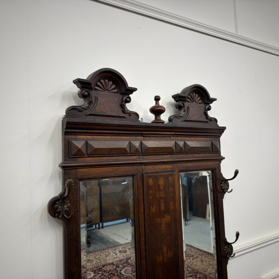 Classic English Wardrobe Coat rack – Glass, Wood (photo 4 of 15)
