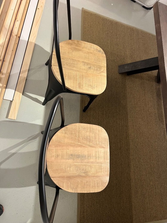 Image 1 of Tolix style industrial dining chairs