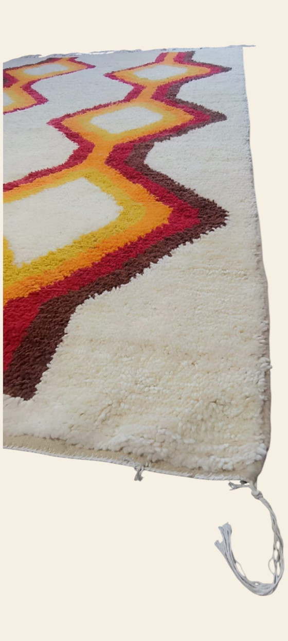 Image 1 of Vintage rug Berber 2x3 wool interior wool rug retro