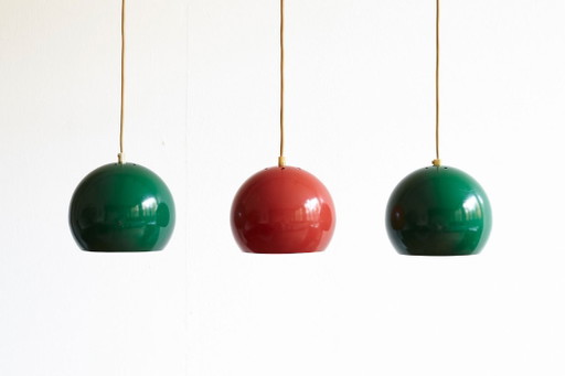 Ensemble de trois Suspensions vintage, Danemark années 1970