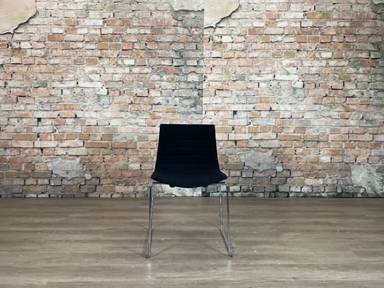 Arper Catifa 53 Set of 6 - fabric | Lievore Altherr Molina, Dining chairs, Textile, Metal, Black, Modern (photo 3 of 12)