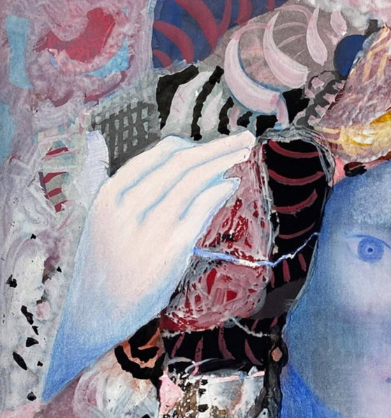 Image 1 of Erotic expressionist portrait of N. Boéri Véfour. France, 1960s