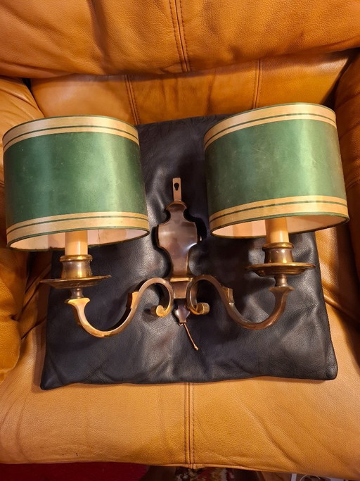 Lampe im französischen Bouillotte-Stil aus der Mitte des 20. Jahrhunderts