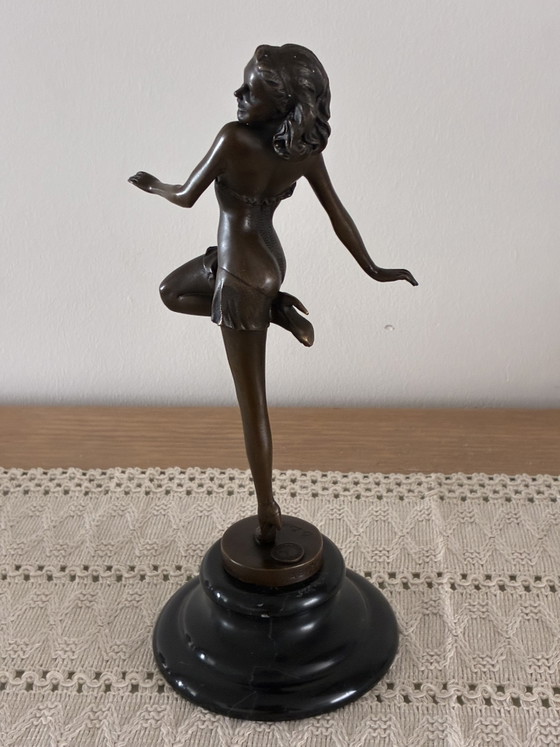 Image 1 of Escultura de bronce «Bailarina» – Firmada por b.zach