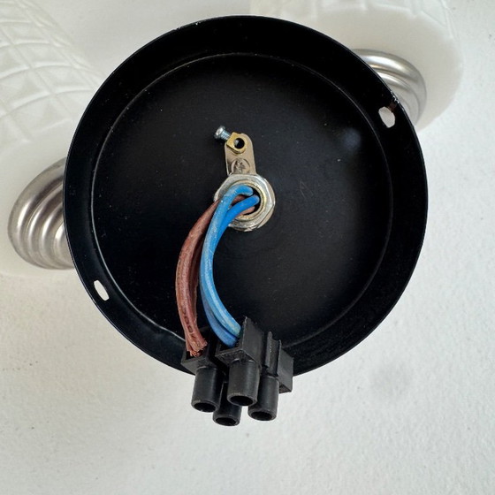 Image 1 of COPPIA DI APPLIQUE DOPPIE OPALINE VINTAGE ANNI '50